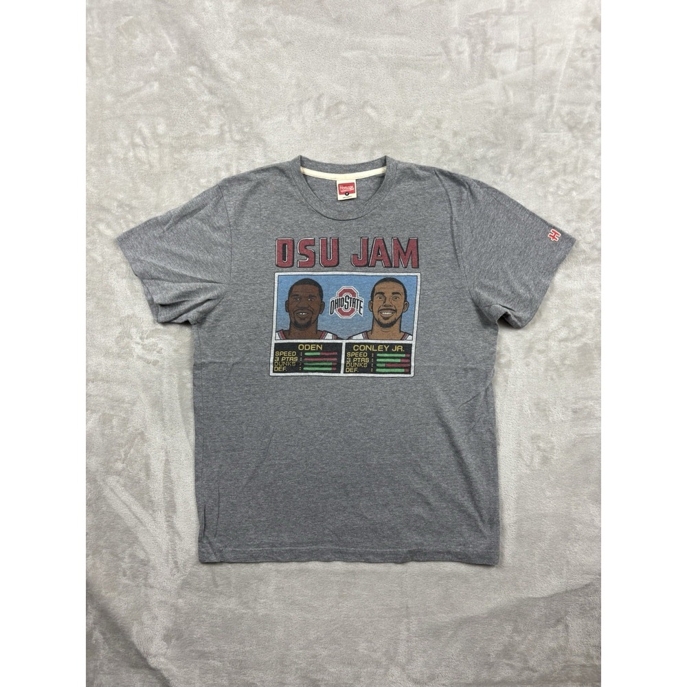 Homage Ohio State OSU Jam Oden Conley Jr Men Gray T-Shirt Medium